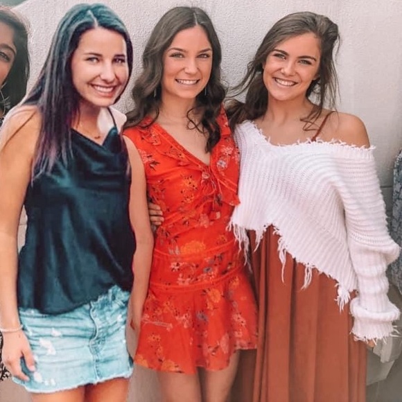 Dresses & Skirts - Fabrik burnt orange midi dress